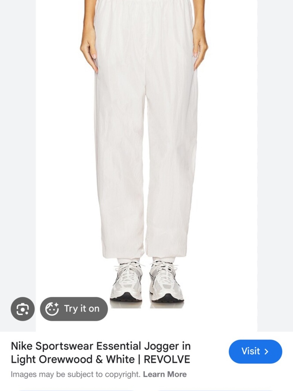 Nike White Essential Jogger Pants